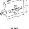 Acorn Tilt Latch 83-602 Black - Image 2