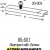 Acorn/Norandex 3" Pivot Bar 85-501 - Image 2