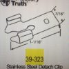 Detatch Clip 39-323 Stainless Steel 1 1/16" x 7/16" - Image 2