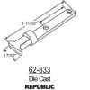 Republic Pivot Bar 62-833 2 5/16" x 5/16" - Image 3