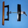 Acorn Patio Door Handle Set Keyed Lock 13-106KX Black or White - Image 2