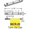 Roller Tilt Pivot Bar 96CR-20 Die Cast 2 7/8" - Image 3