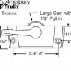 Truth Sweep Lock 50-387 White - Image 3