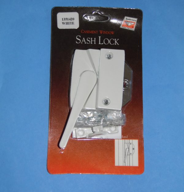 Andersen Casement Locking Handle and Keeper White or Stone 750-1351420