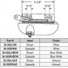Roto Split Arm Operator 36-392 White,  Blue White or Almond - Image 5