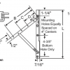 Truth Awning Hinges Concealed 28-18-14 - Image 2