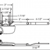 Truth Ellipse Dyad Operator 36-206 White or Bronze 5" Arm - Image 2