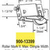 Norandex Roller Mark II Patio Door Roller 900-13399 - Image 2