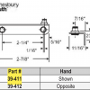 Truth Stud Bracket 39-411 For Dual Arm Operator 2 7/8" - Image 2