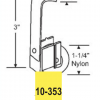Peachtree Screen Door Roller 10-353 Nylon Roller 1 1/4" - Image 2