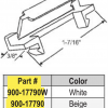 Weep Cover 900-17790 Beige 1 7/16 " x 3/8" - Image 2