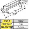PGT Weep Cover 900-19417 Bronze 1 3/8" x 3/16" - Image 2