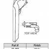 Keller / Kasson Hopper Handle 32-403 White or Beige - Image 2