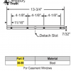Truth Casement Window Track 13 3/4" Steel 38-59 - Image 2