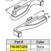 Andersen Screen Latch Set 750-0873292 White or Stone 2 1/4" x 3/4" - Image 2