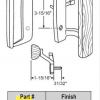 Silverline /Jordan Patio Door Handle Keyed or No keyed 13-265 Black or White - Image 2