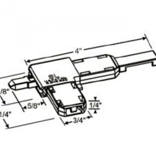 Silver Line Screen Corner Plunger Set 901067 White Series 8500 & 9500