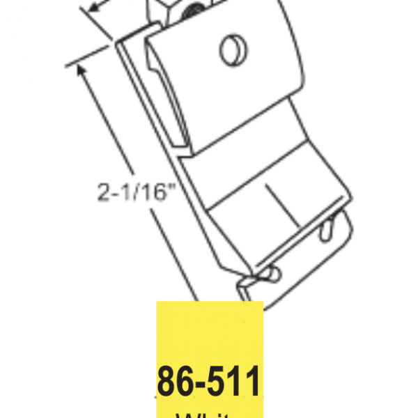 Wenco/Jeldwen Friction Shoe 86511 White Window Repair Parts