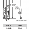 PGT 2500 Series Flush Mount Patio Door Handle 13-433 in White or Black - Image 2