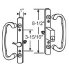 Sash Control Patio Door Handle 13-245 White Keyed or Non-Keyed Stamped 2265 - Image 2