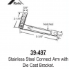 Roto Connecting Arm 5 3/8" Stainless Steel with Die Cast Bracket 39-497 - Image 2