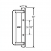 PGT Interior or Exterior Handle 3 7/8" Screw holes White OR Black 13-530 - Image 2