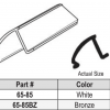 Vinyl Glazing Bead White or Bronze 65-85 - Image 2
