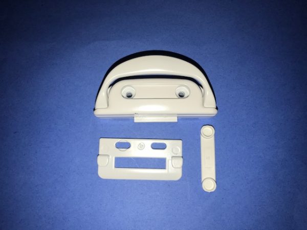 Sash Lock with Keeper Set White 50-2045