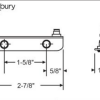 Stud Bracket 39-5 Stainless Steel 2 7/8" - Image 2