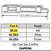 Capitol Die Cast 46-2A Slide Bolt Mill Finish 4 1/16" Set - Image 2