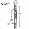 Mortise Lock 45 or 90 Degree w/ Face Plate 16-363 - Image 2