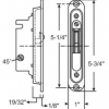 Sliding Door Mortise Lock 16-441-45 - Image 2