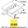 Acorn Roller 1 9/16" x 1 9/16" x 5/8" with 5/8" Diameter Wheel With Fixed Axel 52-805 - Image 3