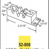 Capitol Window Roller 2 5/16" x 5/8" x 5/8" White 52-808 - Image 3