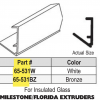 Milestone / Florida Extruders Insulated Glass Glazing Bead 65-531 White - Image 2
