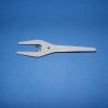 Roto Locking Handle With Clip 39-752 White 4 3/4" - Image 2
