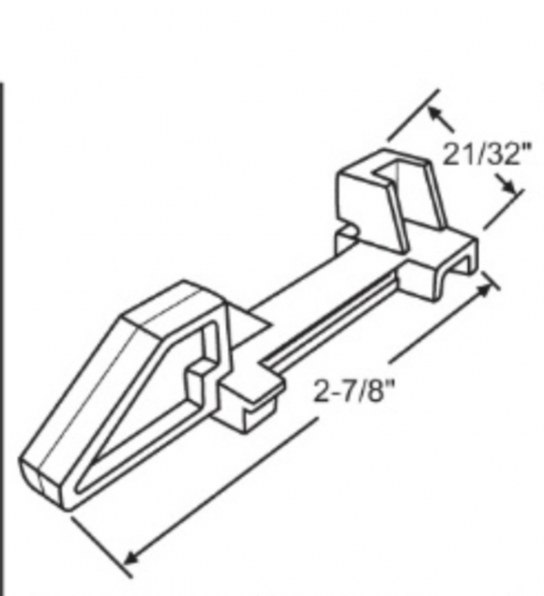 Left Handed Metal Tilt Latch 85-772LH 2 7/8"