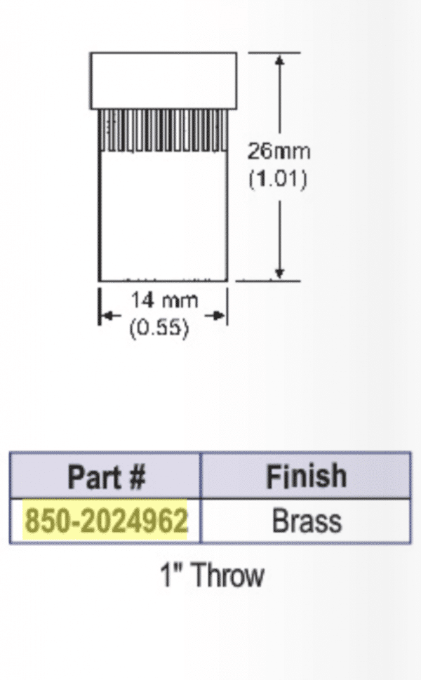 Socket Strike for 1" Shoot Bolt 850-2024962
