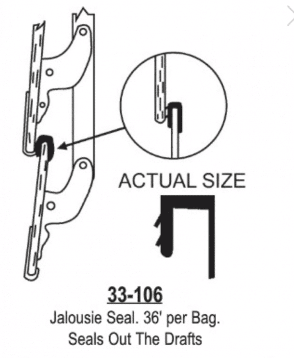 Jalousie Seal 36' Per Bag 33-106