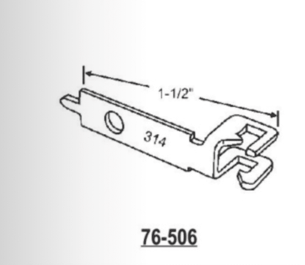 Non-tilt Bracket 76-506 One Hole 1 1/2"